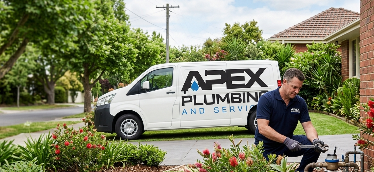 APEX plumbing team at work